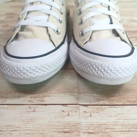 Converse All Stars Low Top Cream Black Animal Print Double Tongue Women's Size 6 - Picture 3 of 15